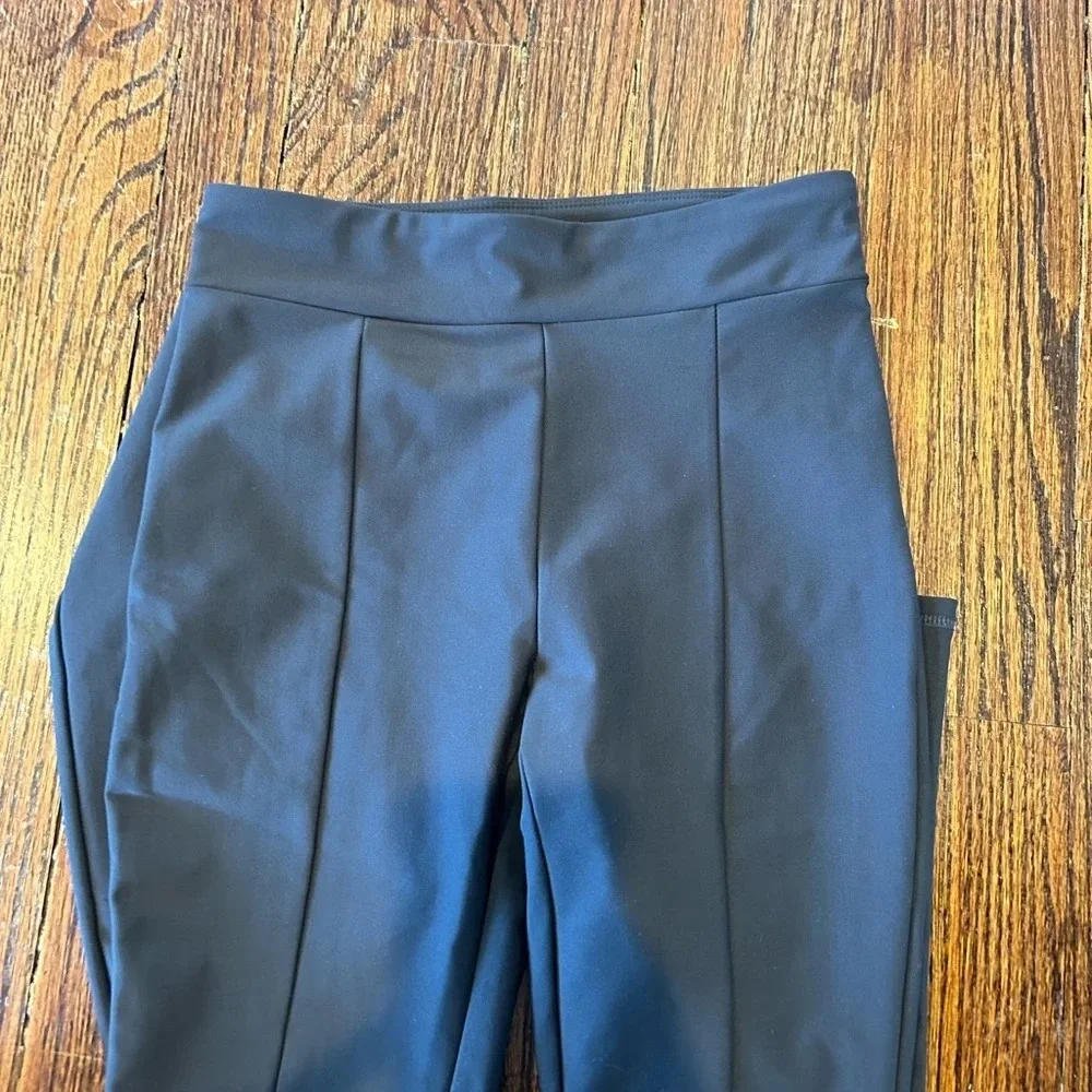 Girls High Rise Flare Pants (Black and Grey Pair)
